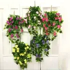 Multicolor Artificial Flower 12 Forks 22 Heads Plants Wreath Home Decoration