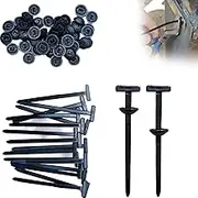 Nylon Universal Cable Tie, 50 Pcs Cable Tie Buckle, Heavy Duty Self-Locking Nylon Zip Ties Holder, Multipurpose Plastic Cable Ties Tool UV Resistant Black Zipties for Car Daily Repair