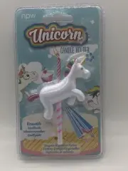 New Reusable Unicorn Birthday Cake Topper Candle Holder Decoration