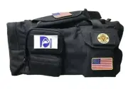 Fitness Deciders Sports Duffle Bag with Mesh and Valuables Pockets - Black