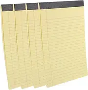 OFFSCH Versatile Memo Pads 4 Small Legal Writing Pads Horizontal Lines for School Office Home Tearable Notepads Pack