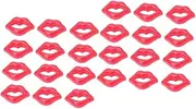 TEHAUX 2sets Custom Phone Case Ornaments Lips Shape Sticker for DIY Fashion Accessory 100pcs*2