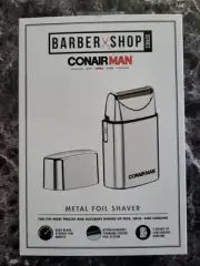 New Barber Shop Conair Man Metal Foil Shaver
