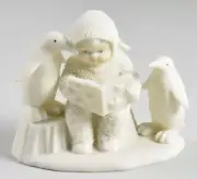 Read Me a Story! Child 2 Penguins SNOWBABIES Winter Tales Dept 56 Retired 7945-6