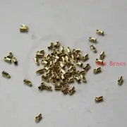 200 Pieces Raw Brass Snake Chain End-Cord-Ribbon Ends-Leather End (CW-3306C)
