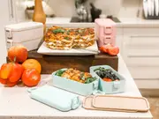 Twin Bento Lunch Box Large 2 Tiered + 3 Tiered - GREEN
