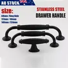 Kitchen Cabinet Door Handles Matte Black Stainless Steel Drawer Cupboard Pulls