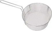 Strong Bearing Capacity Stainless Steel Frying Net for Vegetables, Fine Workmanship Long Handle Fry Basket for Safe Cooking (Handle Without Rubber)