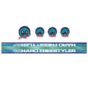Haro - 82-83 Freestyler on chrome decal set - old school bmx