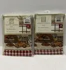 NEW CHEFS Top Window Treatment Valance Curtain 60” Wide X 14” Long Set Of Two