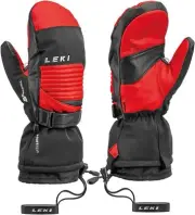 LEKI Xplore S Mittens Primaloft Gold Insulated Waterproof X-Large, Black-Red