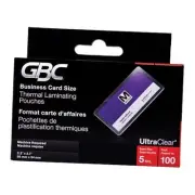 Laminating Sheets, Thermal Laminating Pouches, Business Card Size, 5 Mil,
