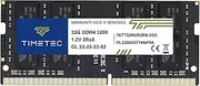 [Timetec] 32GB DDR4 3200MHz PC4-25600 Non-ECC Unbuffered 1.2V CL22 2Rx8 Dual Rank 260 Pin SODIMM Compatible with AMD and Intel Gaming Laptop Notebook PC Computer Memory RAM Module Upgrade (32GB)