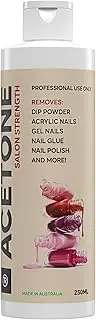 100% Pure Acetone Gel Acrylici Nail Polish Soak Off Remover 250ml | Powerful heavy Duty Multi-Purpose Cleaner Nail Polish, Wax, Adhensive And Many More!!