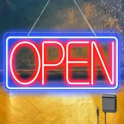 22" X 11" Led Neon Open Signs for Business, Large Open Signs, Plug in Electric L