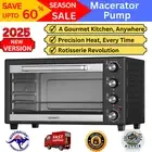 Devanti Electric Convection Oven Bake Benchtop Rotisserie Convection Oven 45L