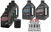 Complete Engine Oil Change Kit 20W50 V-Twin Full Synthetic Harley Davidson