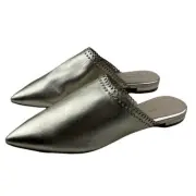 NEW! Cole Haan Women's Metallic Raelyn Soft Leather Mule Loafer 7.5