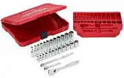 Milwaukee Electric 48-22-9504 1/4" Drive 28Pc Metric Ratchet & Socket Set