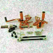 Orange Rearsets Foot pegs Rear set Footrest For Honda CBR 600RR F5 2007-2014 13