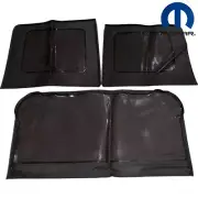82213831 Tinted Soft Top Window Kit Set 3pc Jeep JK Wrangler Unlimited OEM MOPAR