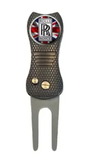 Rolls Royce Golf Ball Marker + Premium Switchblade Divot Tool