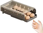 Holds 14 Eggs Egg Roller Organizer, Automatic Rolling Fridge Egg Organizer, Egg Roller Organizer for Refrigerator, Slide Egg Container for Fridge, Space-Saving Egg Organizer