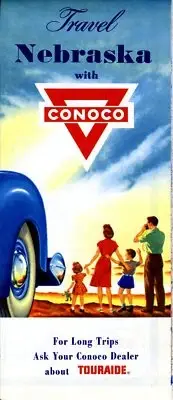 1957 Conoco Road Map: Nebraska NOS