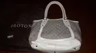 OROTON SIGNATURE HANDBAG TOTE JACQUARD Cream/Taupe NEW with tag