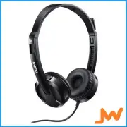 Rapoo H100 Wired Stereo 3.5mm Headsets - Black