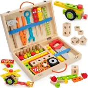 LACCHOUFEE Kids Tool Set Toy, Stem Montessori Toys for 3 4 5 Years Old Boy Gi...