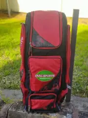 OVALSPORTS DUFFLE KIT BAG RED WITH WHEELS + COOL SECTION