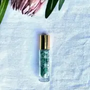 Essential Oil Crystal Roller Bottle with Gemstone Aromatherapy Glass 10ml