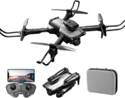Foldable Mini Drone with Double 4K HD Cameras Dual Lens for Beginners 2.4G WiFi