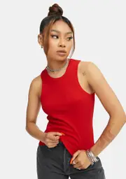 [Rollas] Red Miller Baby Rib Tank Top