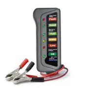 12V Car Battery Tester Digital Alternator 6 LED Lights Display Diagnostic