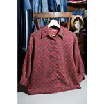 JAPANESE VINTAGE PAISLEY PRINT SHIRT 日本古著 滿版變形蟲印花襯衫