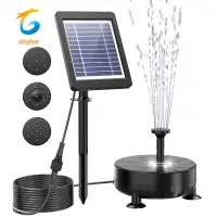 在飛比找蝦皮商城精選優惠-太陽能噴泉泵套件,3.5w 太陽能水泵浮動噴泉 LED 燈,