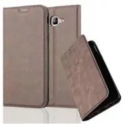 Samsung Galaxy A8 2016 Case - Protective Case with Stand Function and Card Slot COFFEE BROWN