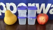 Tupperware Mini Freezer Mates Snowflake Container 80ml Set of 4 Lupine Seal New