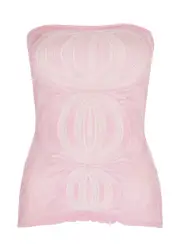 Gimaguas Été Intarsia Pointelle-knit top - Pink - S (UK8-10 / S) S (UK8-10 / S)
