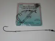 (24) 3 PACK BLUEFISH CHUM HOOKS CHUNK RIG SIZE 5/0 WIRE SNELLED HOOK