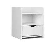 Artiss Bedside Table Drawer - White