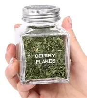 49-Pack Cube Glass Spice Jars with 372 Labels, 49 Shakers, Lids, 4.5 oz Empty