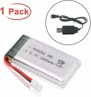 3.7V 1800mah Lipo Battery 25C XH2.54 Plug with Charger for RC Quadcopter Drone