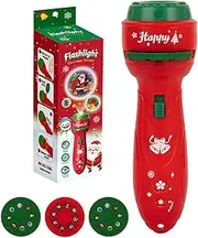 Kids Projector,Ceiling Projector Kids Christmas Slide Torch Toy - 24 Patterns Handheld Flashlight Projector, Christmas Slide Torch Toy for Stocking Stuffer