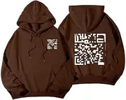 [Generic] Funny Fu QR Code Hoodie,Funny Qr Code Hoodie f You for Men,Fu Qr Code Sweatshirt,Funny Code Hoodie Unisex