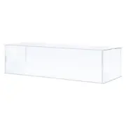 Acrylic Display Case Plastic Box Cube Storage Assemble Showcase 41x16x10.5cm