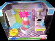 Peppa Pig Little Rooms Play Set *Peppa's Little Spa* Mirror Lights Up-Shower-NIB