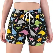 [KICPOAY] Women's Athletic Shorts Workout Running Gym Quick Dry Liner Shorts with Pockets